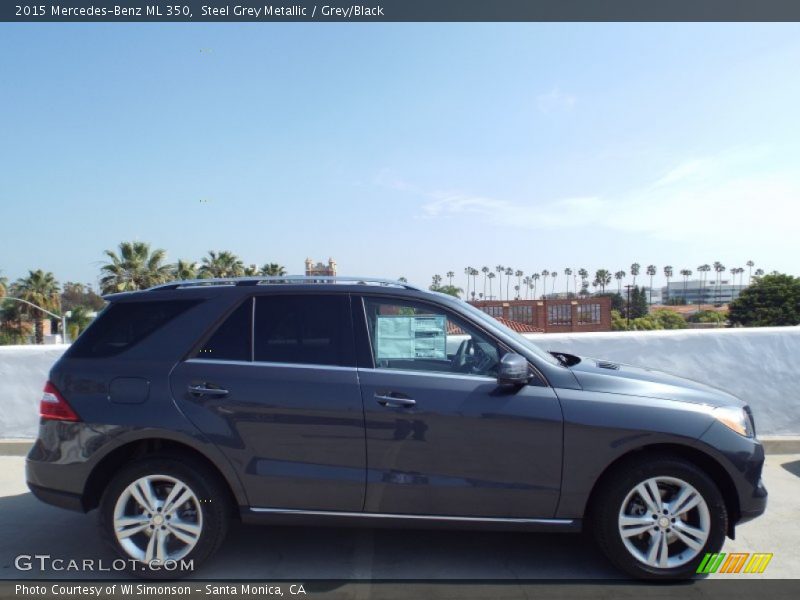 Steel Grey Metallic / Grey/Black 2015 Mercedes-Benz ML 350