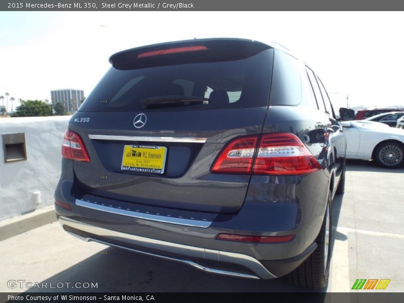 Steel Grey Metallic / Grey/Black 2015 Mercedes-Benz ML 350