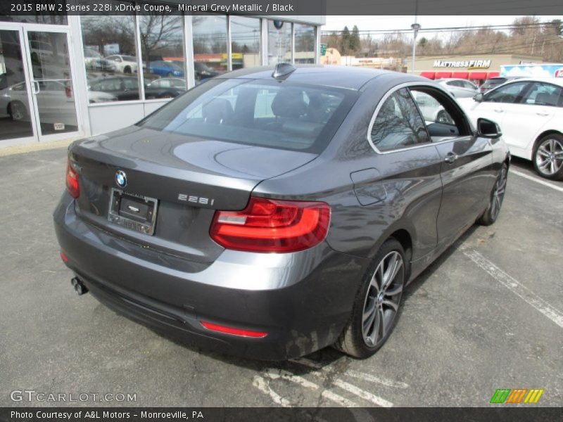 Mineral Grey Metallic / Black 2015 BMW 2 Series 228i xDrive Coupe