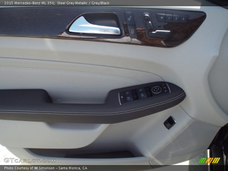 Steel Grey Metallic / Grey/Black 2015 Mercedes-Benz ML 350
