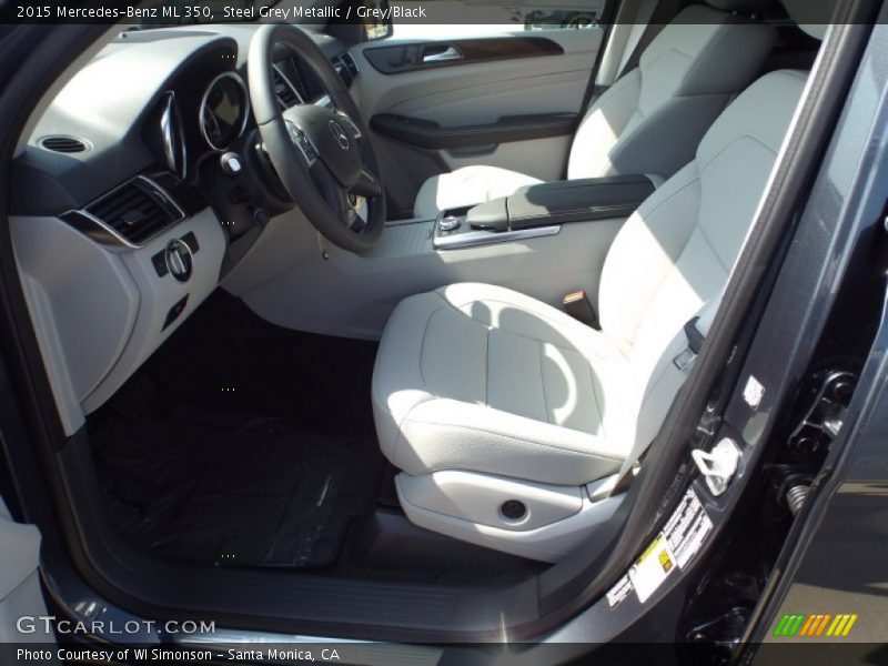 Steel Grey Metallic / Grey/Black 2015 Mercedes-Benz ML 350