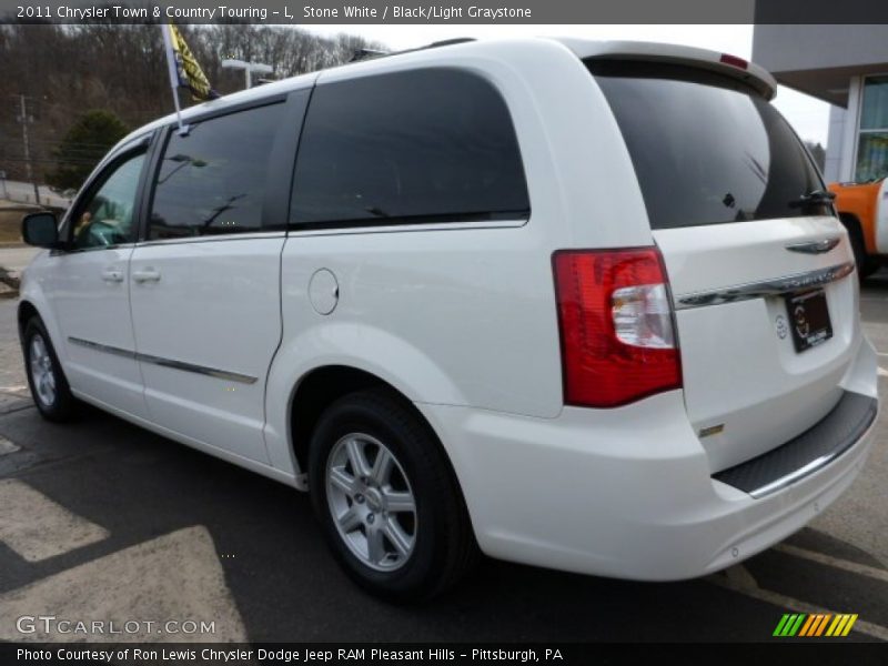 Stone White / Black/Light Graystone 2011 Chrysler Town & Country Touring - L
