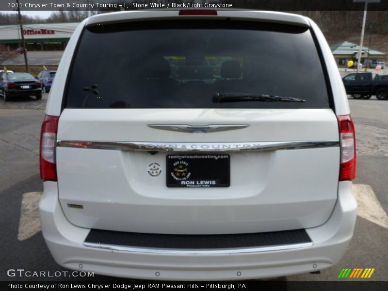 Stone White / Black/Light Graystone 2011 Chrysler Town & Country Touring - L