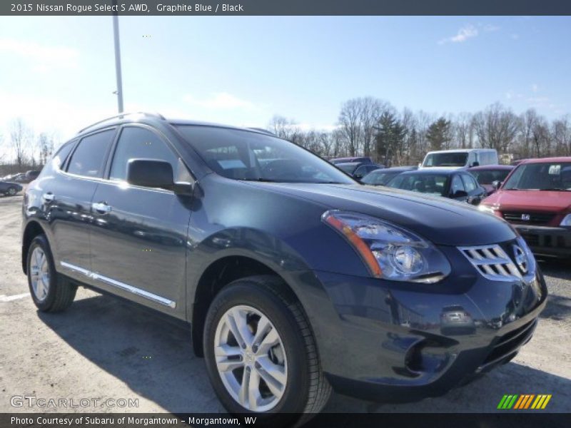 Graphite Blue / Black 2015 Nissan Rogue Select S AWD