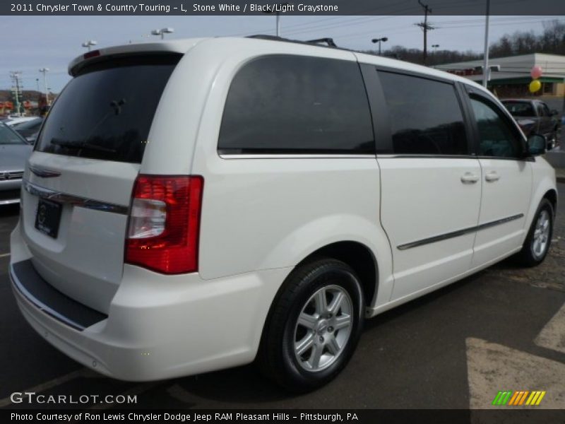 Stone White / Black/Light Graystone 2011 Chrysler Town & Country Touring - L