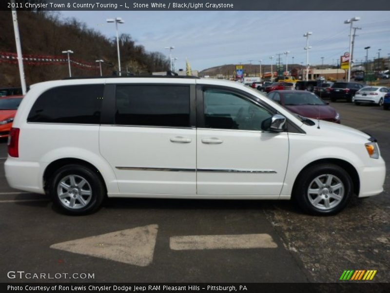 Stone White / Black/Light Graystone 2011 Chrysler Town & Country Touring - L