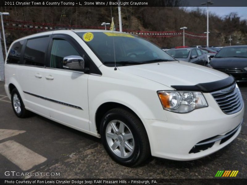 Stone White / Black/Light Graystone 2011 Chrysler Town & Country Touring - L
