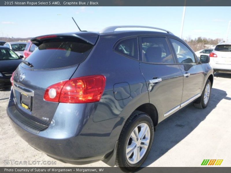 Graphite Blue / Black 2015 Nissan Rogue Select S AWD