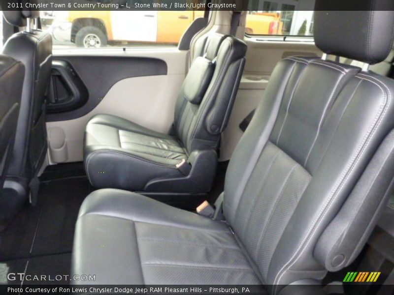 Stone White / Black/Light Graystone 2011 Chrysler Town & Country Touring - L