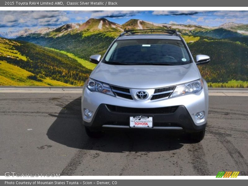 Classic Silver Metallic / Black 2015 Toyota RAV4 Limited AWD