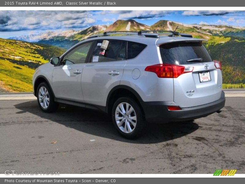 Classic Silver Metallic / Black 2015 Toyota RAV4 Limited AWD