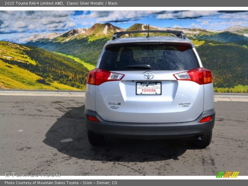 Classic Silver Metallic / Black 2015 Toyota RAV4 Limited AWD