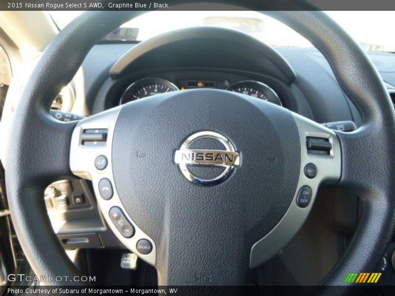 Graphite Blue / Black 2015 Nissan Rogue Select S AWD