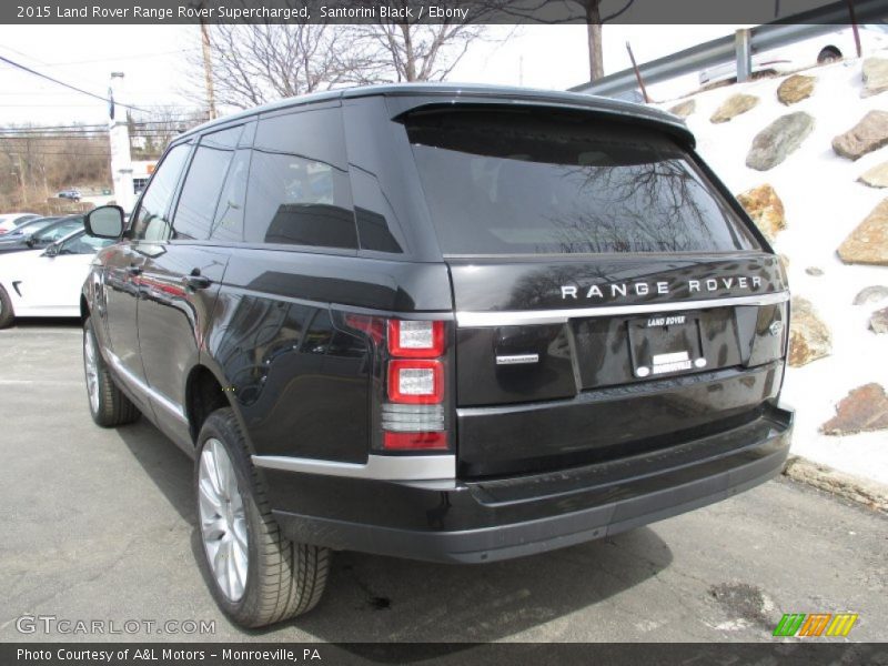 Santorini Black / Ebony 2015 Land Rover Range Rover Supercharged