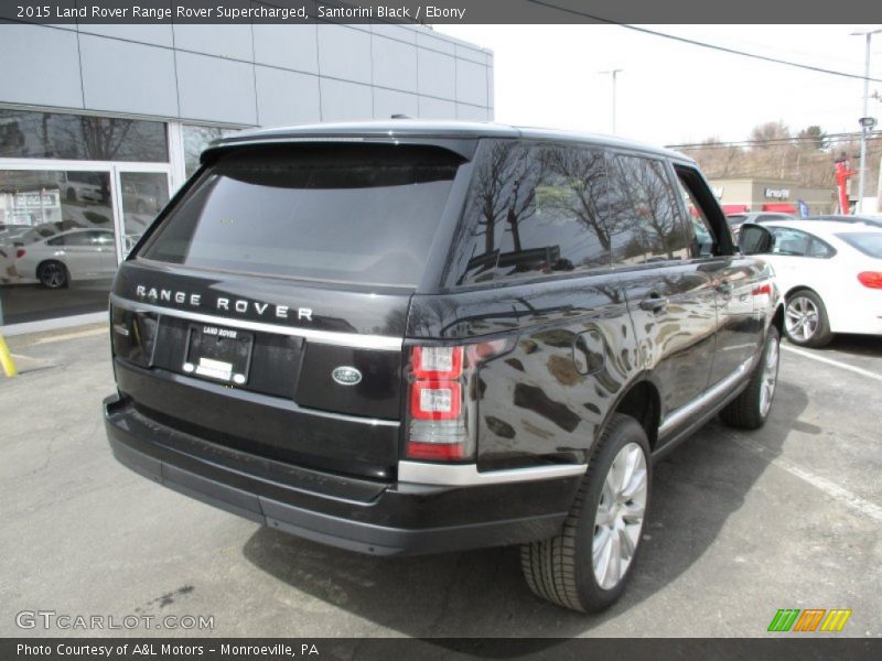 Santorini Black / Ebony 2015 Land Rover Range Rover Supercharged