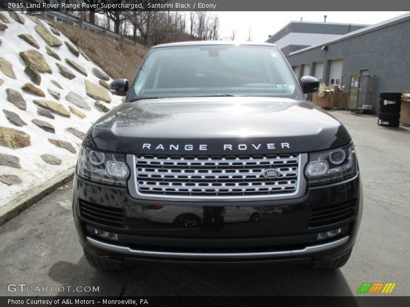 Santorini Black / Ebony 2015 Land Rover Range Rover Supercharged