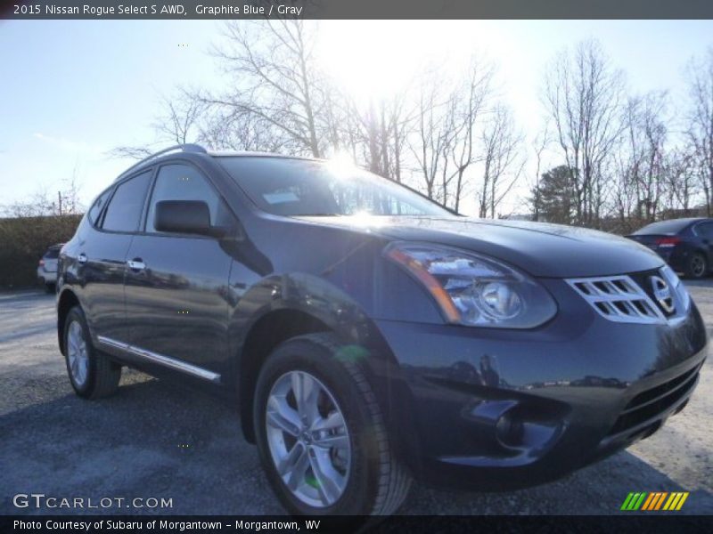 Graphite Blue / Gray 2015 Nissan Rogue Select S AWD