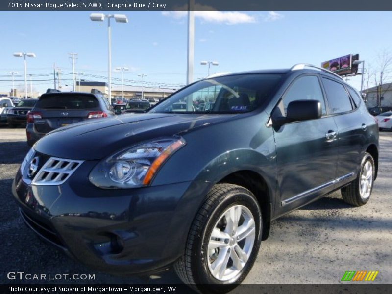 Graphite Blue / Gray 2015 Nissan Rogue Select S AWD