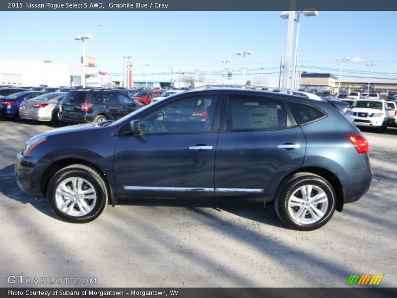 Graphite Blue / Gray 2015 Nissan Rogue Select S AWD