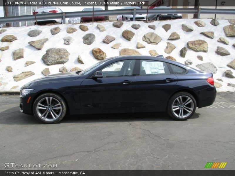 Imperial Blue Metallic / Oyster/Black 2015 BMW 4 Series 428i xDrive Gran Coupe