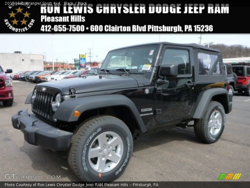 Black / Black 2015 Jeep Wrangler Sport 4x4