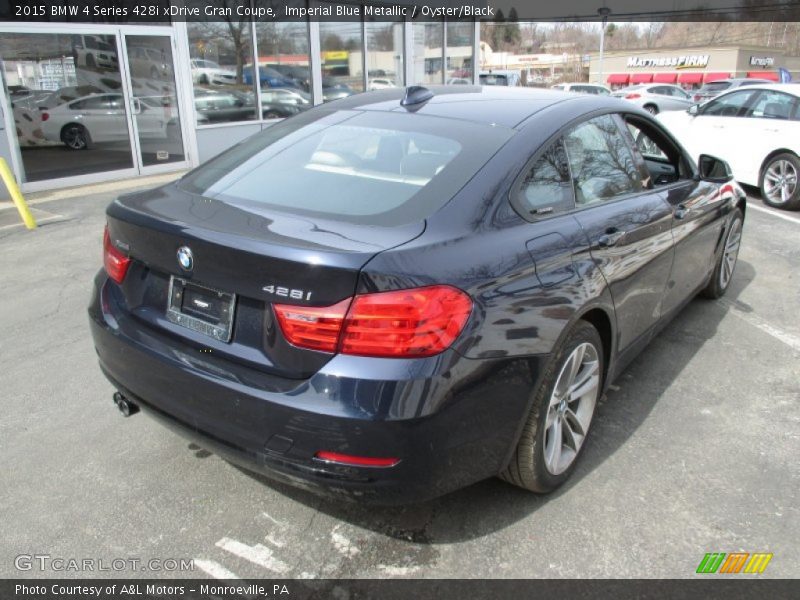 Imperial Blue Metallic / Oyster/Black 2015 BMW 4 Series 428i xDrive Gran Coupe