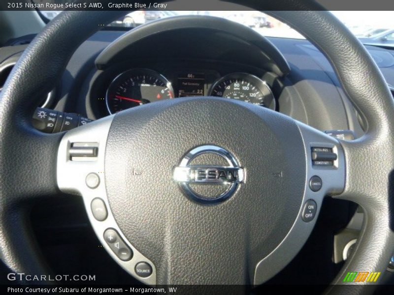 Graphite Blue / Gray 2015 Nissan Rogue Select S AWD