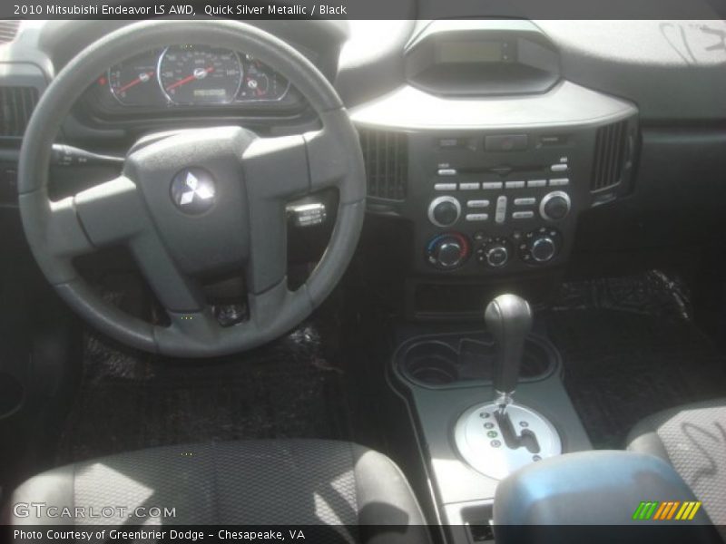 Quick Silver Metallic / Black 2010 Mitsubishi Endeavor LS AWD