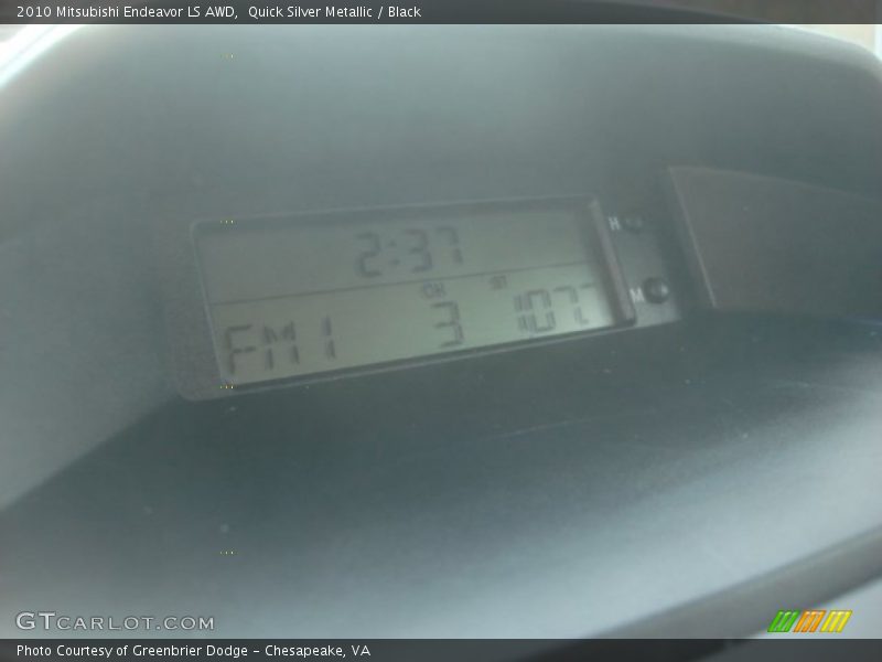 Quick Silver Metallic / Black 2010 Mitsubishi Endeavor LS AWD