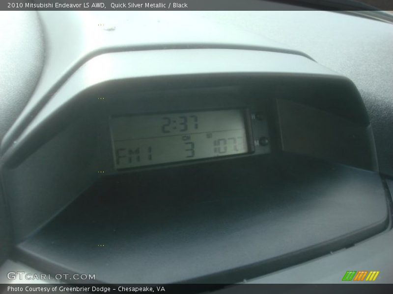 Quick Silver Metallic / Black 2010 Mitsubishi Endeavor LS AWD