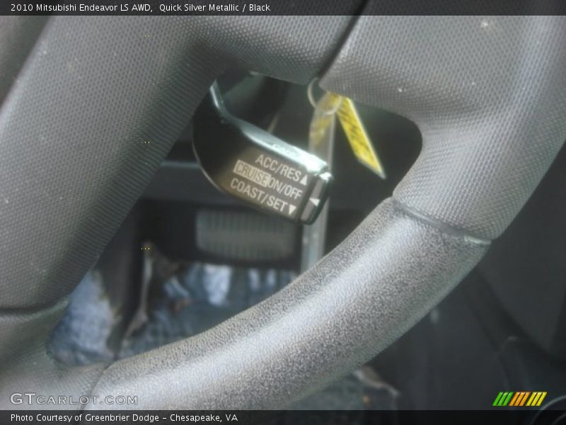 Quick Silver Metallic / Black 2010 Mitsubishi Endeavor LS AWD