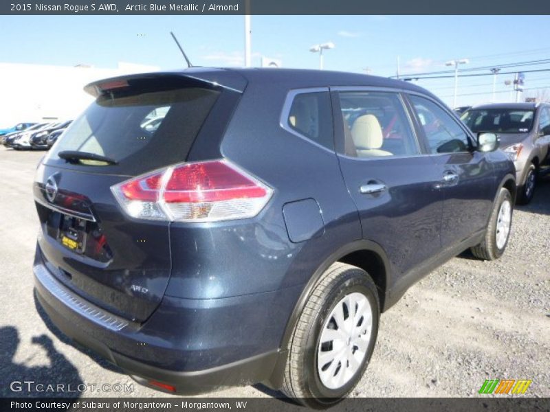 Arctic Blue Metallic / Almond 2015 Nissan Rogue S AWD