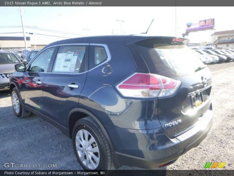 Arctic Blue Metallic / Almond 2015 Nissan Rogue S AWD