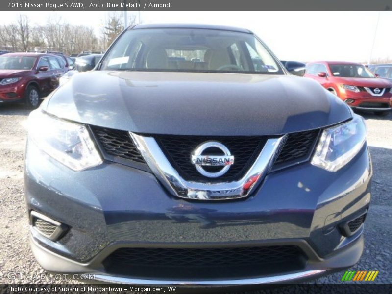 Arctic Blue Metallic / Almond 2015 Nissan Rogue S AWD