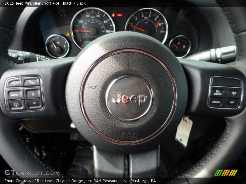 Black / Black 2015 Jeep Wrangler Sport 4x4