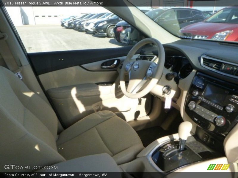 Arctic Blue Metallic / Almond 2015 Nissan Rogue S AWD