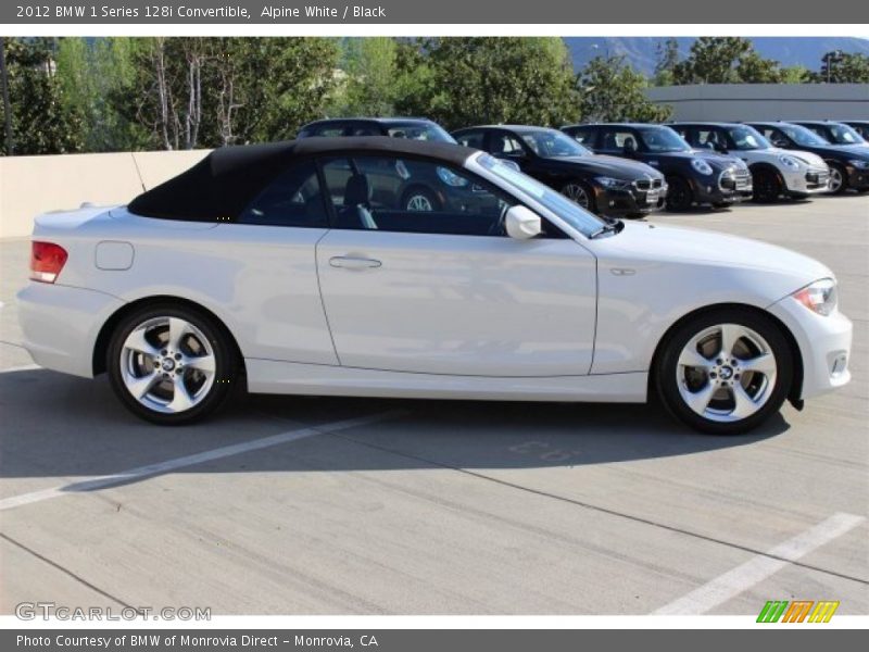 Alpine White / Black 2012 BMW 1 Series 128i Convertible