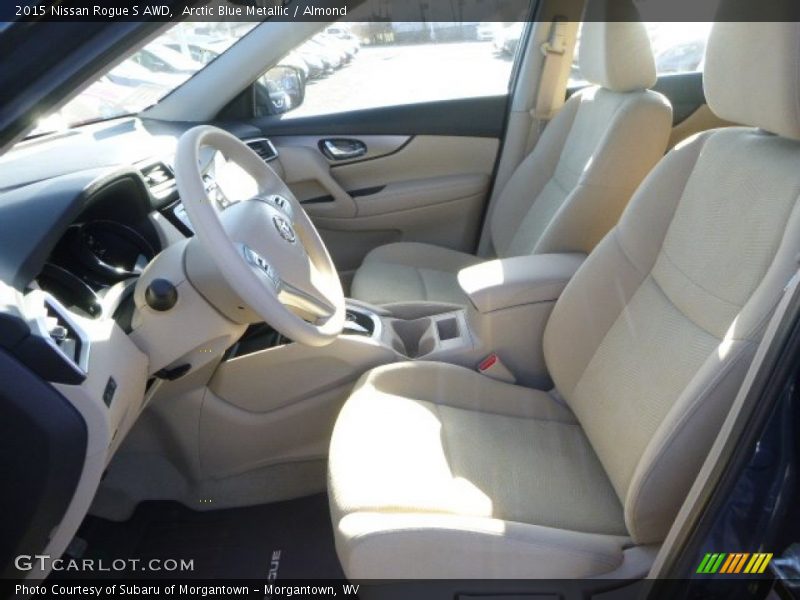 Arctic Blue Metallic / Almond 2015 Nissan Rogue S AWD