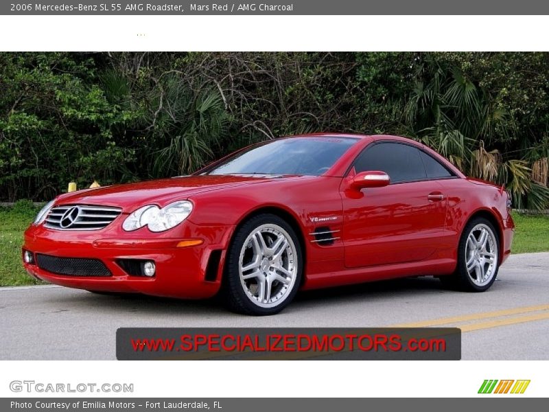 Mars Red / AMG Charcoal 2006 Mercedes-Benz SL 55 AMG Roadster