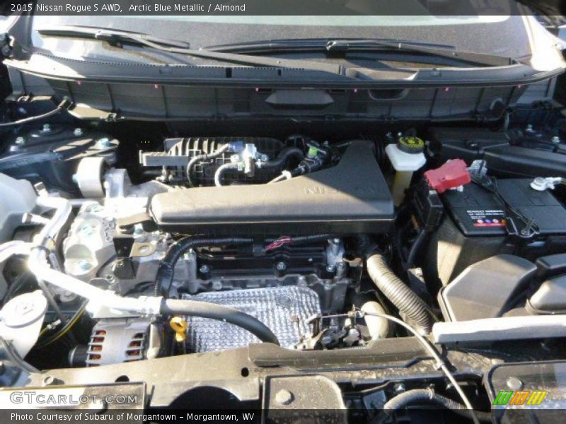 Arctic Blue Metallic / Almond 2015 Nissan Rogue S AWD