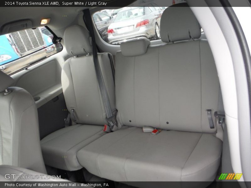 Super White / Light Gray 2014 Toyota Sienna XLE AWD