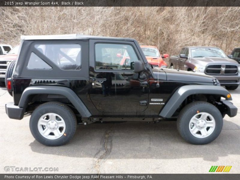 Black / Black 2015 Jeep Wrangler Sport 4x4