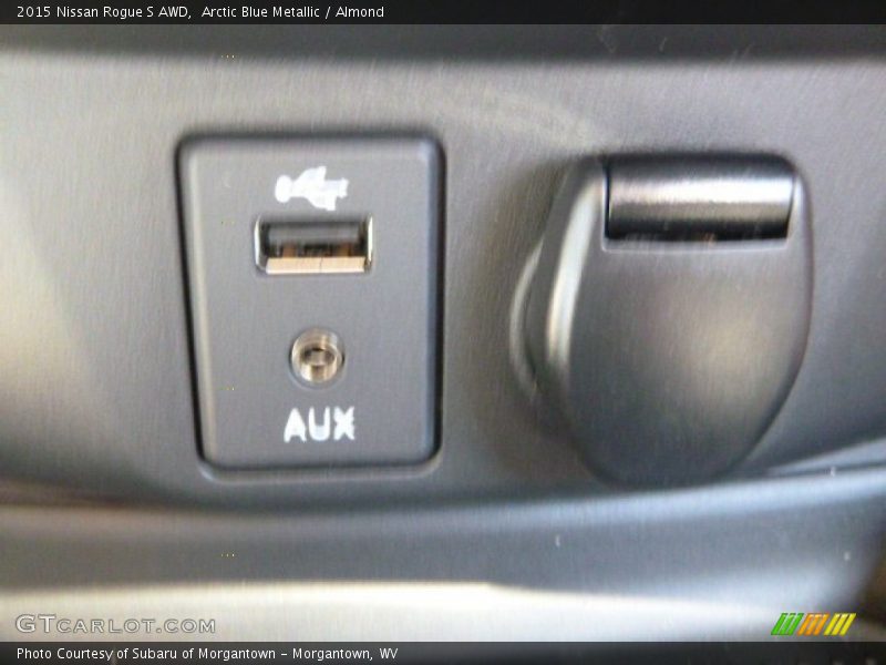 Arctic Blue Metallic / Almond 2015 Nissan Rogue S AWD