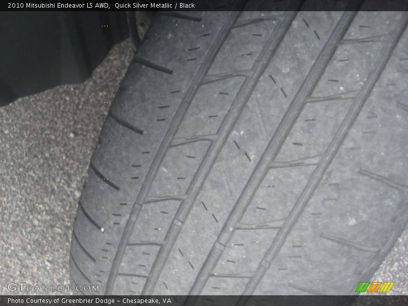 Quick Silver Metallic / Black 2010 Mitsubishi Endeavor LS AWD