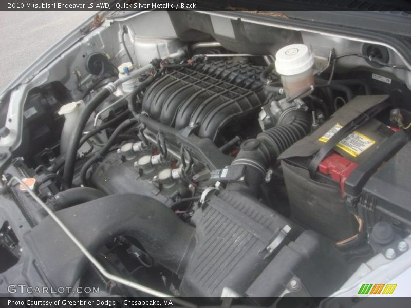 Quick Silver Metallic / Black 2010 Mitsubishi Endeavor LS AWD