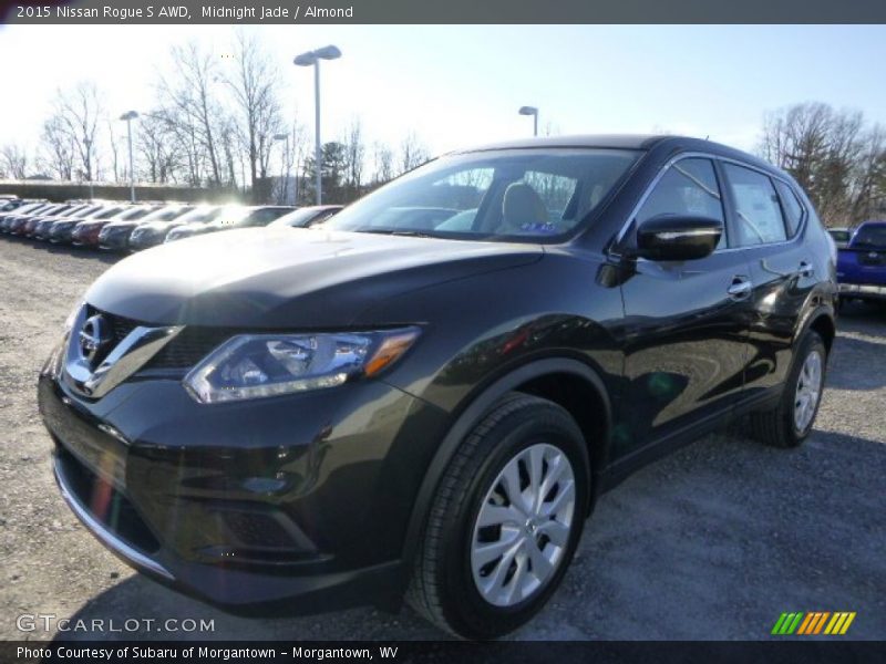 Midnight Jade / Almond 2015 Nissan Rogue S AWD