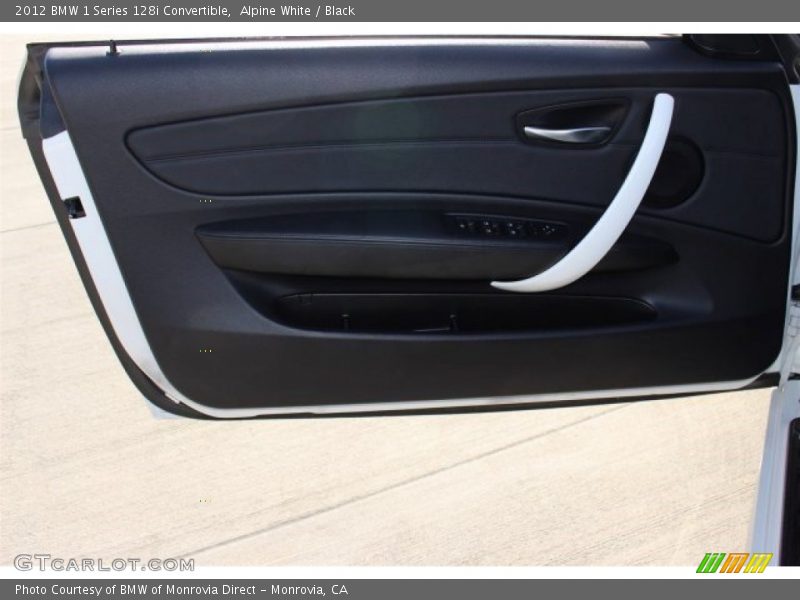 Alpine White / Black 2012 BMW 1 Series 128i Convertible