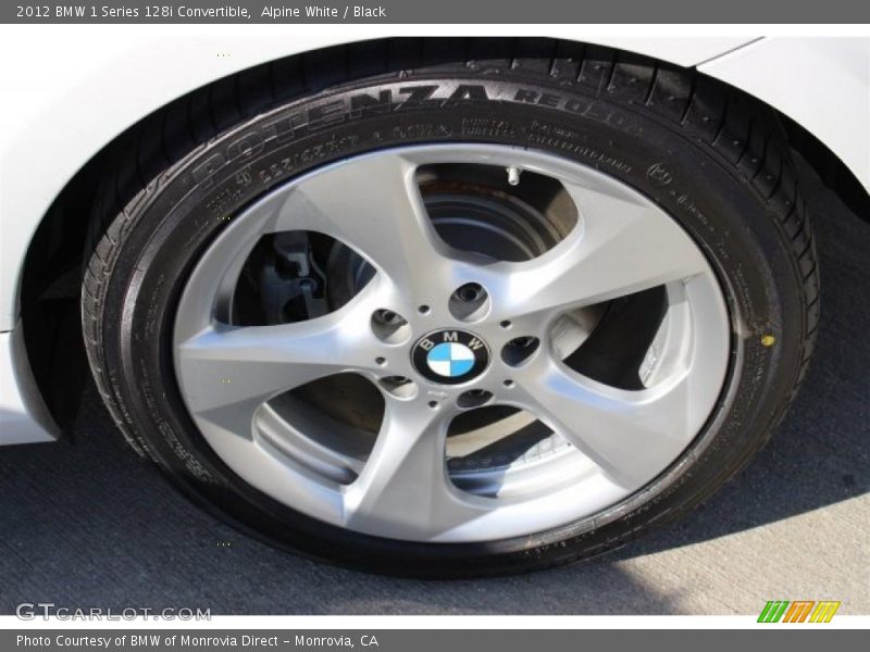 Alpine White / Black 2012 BMW 1 Series 128i Convertible