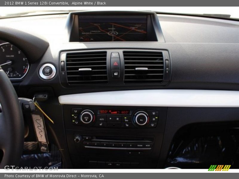 Alpine White / Black 2012 BMW 1 Series 128i Convertible