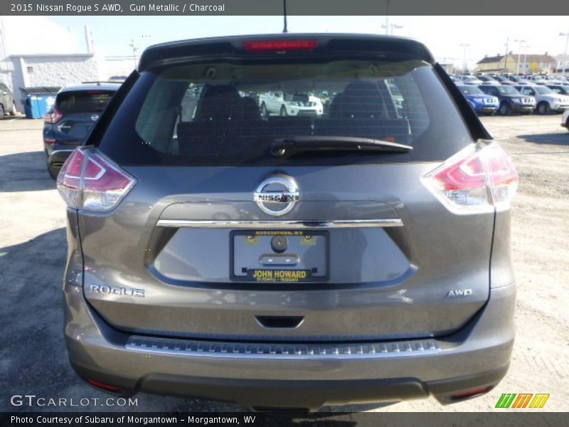 Gun Metallic / Charcoal 2015 Nissan Rogue S AWD
